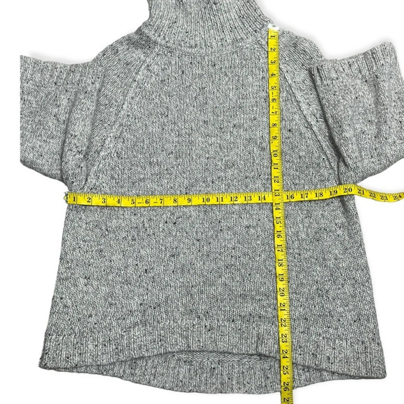 Leo & Sage wool blend oversized sweater gray black and white 90s y2k med - Picture 6 of 8